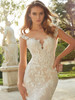 Bodice detail Francesca 2478 embroidered lace cap sleeve wedding dress