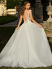 Back view Francesca 2478 sparkle net overskirt wedding dress