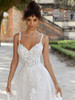 Bodice detail Faith 2479 crystal beaded lace wedding dress