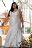 Strapless satin mermaid wedding dress Essense of Australia D3340