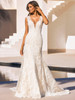 V-Plunging Neckline Bridal Dress Pronovias lyra