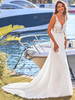Lace 3D Floral Bodice Bridal Dress Pronovias Marlow