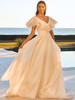 Layered Ruffled Sleeves Pronovias Wedding Gown Ceres