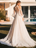 Flowing A-Line Tulle Pronovias Wedding Gown Larimar