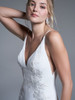 Form Fitting Beaded Crepe Sottero and Midgley Wedding Gown Tanner