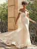 Lace Floral Bodice Maggie Sottero Wedding Gown Edison