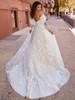 Back view Janice 2512 drop waist ball gown wedding dress