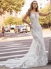 Front view Jeannie 2513 sleeveless Chantilly lace wedding dress