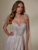 Bodice view of Maeve 2538 dress with crystal-beaded floral lace