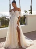 Front view of Morilee Magdalena 2558 A-line lace wedding dress with sleeves