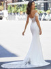 Back view of Jewel 4104 dress showing illusion back and lace train