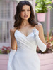 Strapless Satin Blu Wedding Gown Jodi 4105