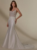 Front studio view of Mila 4134 fit and flare wedding dress