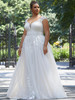 Lace A-line Julietta by Morilee Plus Size Bridal Dress Hadley 3375