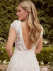 Cap Sleeved Plunging Casablanca Wedding Gown 2463 Georgia