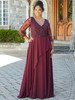 Chiffon V-Neck Morilee Mother Of The Bride 72208