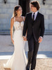 Sheath Crepe Allure Bridals Wedding Dress A1101