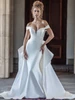 Front view of Allure Bridals A1113 detachable train wedding dress