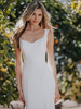 Sheath Crepe Allure Bridal Wedding Gown A1152