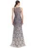 Illusion lace back and smooth ombré gradient finish the elegant silhouette