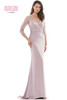Front view Marsoni MV1145 dusty rose mother of the bride dress