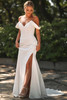 Front view Essense of Australia D3864 sweetheart sheath wedding dress