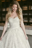 Detail view D4057 sweetheart neckline and beaded bodice wedding dress