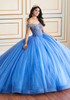 Blue Moon ball gown with glitter tulle and sweetheart neckline
