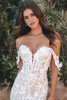 Bodice view of A1210 dress showing sweetheart neckline and exposed boning