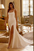 modern and clean fitted bridal gown