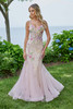 Blush/multi dress