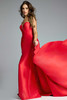 Jovani 44180 movement shot highlighting flowing fabric and sculpted bodice.