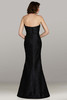 Back view of style 12451 showing button detail and curve-hugging structured shape