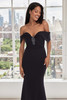 Close-up of the sweetheart neckline and cabochon appliqué on Morilee 73106 mother of the bride dress