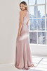 Back view of Morilee 73121 dusty rose fitted mother of the bride dress