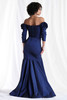 Back view of Morilee 73151 mermaid mother of the bride dress in taffeta