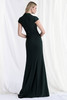 Back view of Morilee 73163 dark forest sheath mother of the bride dress