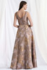 Back view of Morilee 73174 mocha A-line mother of the bride dress