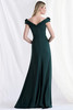 Back view of Morilee 73183 emerald sheath mother of the bride dress