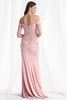 Back view of Morilee 73184 dusty rose fit-and-flare mother of the bride dress