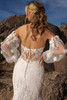 Kitty Chen Acacia back corset detail with buttons and floral lace trim
