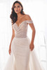 Close-up of Martin Thornburg MT5107 sweetheart bodice with shimmering beadwork.