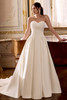 Justin Alexander London wedding dress featuring classic silhouette and elegant chapel-length train.