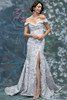 Morilee MGNY 2070005 Silver Mothers Gown Front View