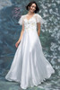 MGNY 2070006 Ivory Mothers Gown Front View