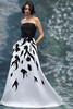Morilee MGNY 2070011 Black Ivory Mothers Gown Front View