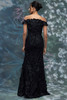 MGNY 2070016 Black Mothers Gown Back View