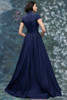 Morilee MGNY 2070018 Navy Mothers Gown Back View