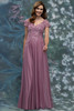 MGNY 2070023 Dusty Rose Mothers Gown Front View