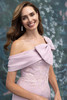 MGNY 2070028 Blush Mothers Gown Bow Shoulder Detail